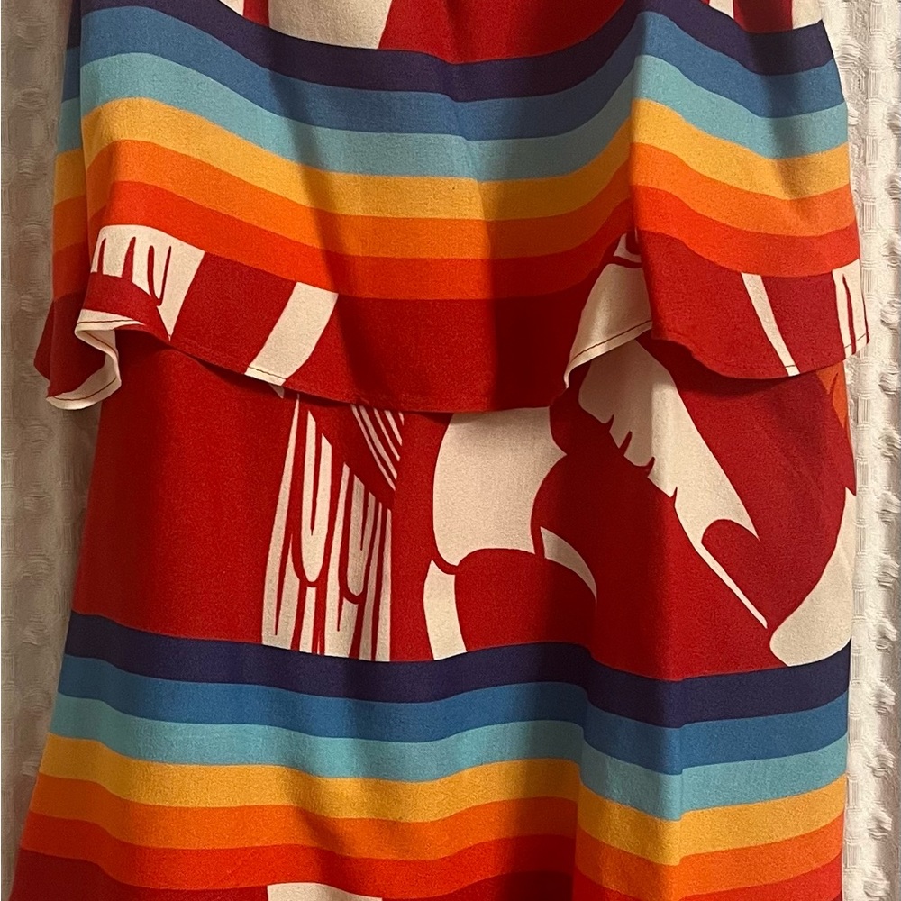 FARM Rio Toucan Multicolor Striped Dress - Picture 3 of 4